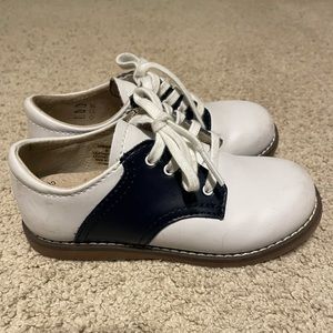 Footmates Cheer 3, white/navy, Toddler Boy 9.5